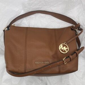Michael Kors Tan Leather Shoulder Bag
